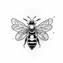 Honey Bee tattoo design idea