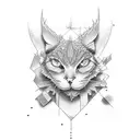 broken window tattoo design idea