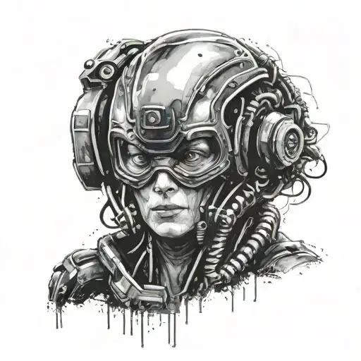 alien 1978 movie with ripley sigourney weaver tattoo design idea