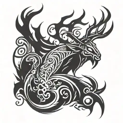 wendigo tattoo design idea