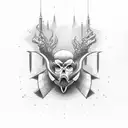 thunderbolt tattoo design idea