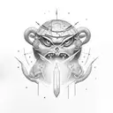 thunderbolt tattoo design idea