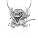 thunderbolt tattoo design idea