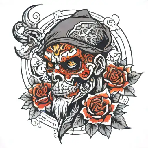 thug tattoo design idea