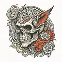 thug tattoo design idea