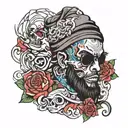 thug tattoo design idea