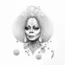 diana ross in the wiz tattoo design idea