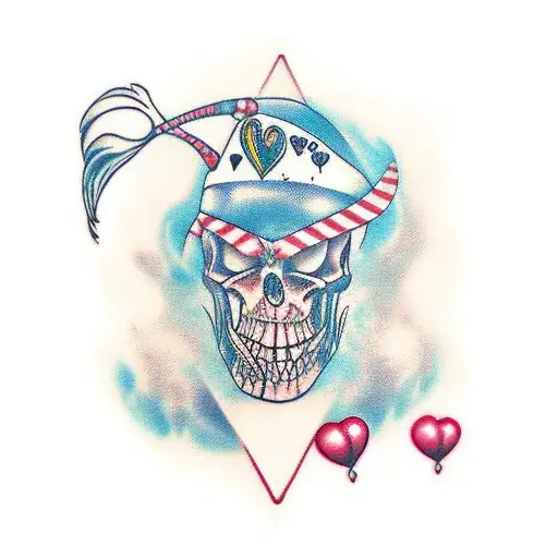 krebs der zwischen seinen Scheren ein realistisches Herz hält und aus Wellen steigt tattoo design idea