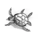 Turtle tattoo design idea