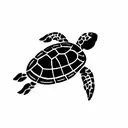 Turtle tattoo design idea