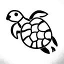 Turtle tattoo design idea