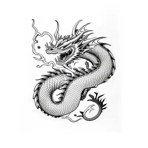 dragon Chester  tattoo design idea