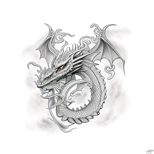 dragon Chester  tattoo design idea