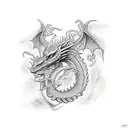 dragon Chester  tattoo design idea