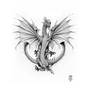 dragon Chester  tattoo design idea