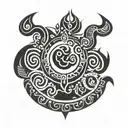 lord Vishnu symbol tattoo design idea