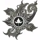 lord Vishnu symbol  tattoo design idea