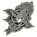 lord Vishnu symbol  tattoo design idea