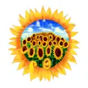 Sunflower tattoo design idea