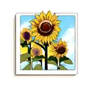 Sunflower tattoo design idea
