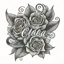 create a collar bone tattoo that starts at the base of the left collar bone that  is elegant and beautiful. The font sho tattoo design idea