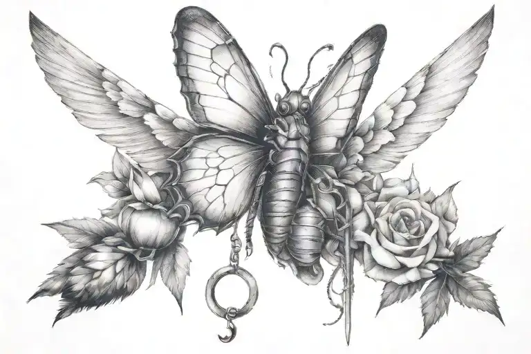 Patience and mercy tattoo design idea