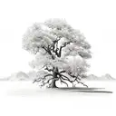 oak tree tattoo design idea