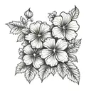 Geraniums tattoo design idea