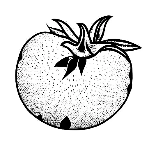 alhambra style pomegranate tattoo design idea