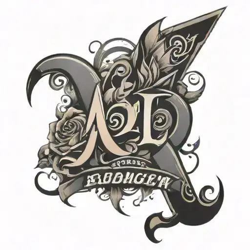 dope lettering tattoo design idea