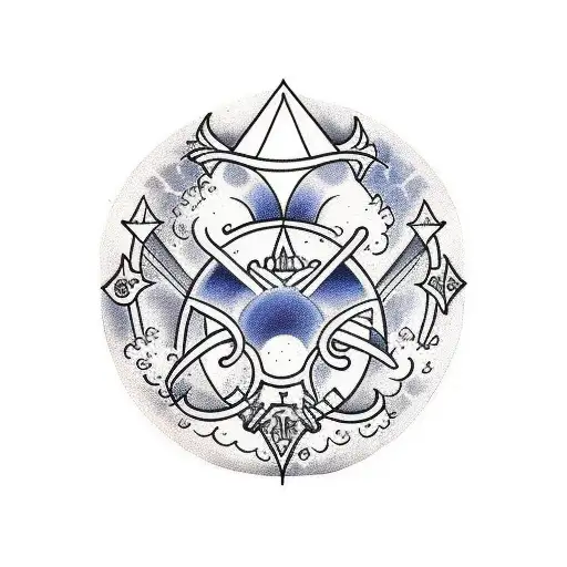 virgo and gemini tattoo design idea