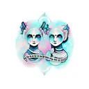 virgo and gemini tattoo design idea