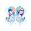 virgo and gemini tattoo design idea