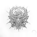 Albanian tattoo design idea