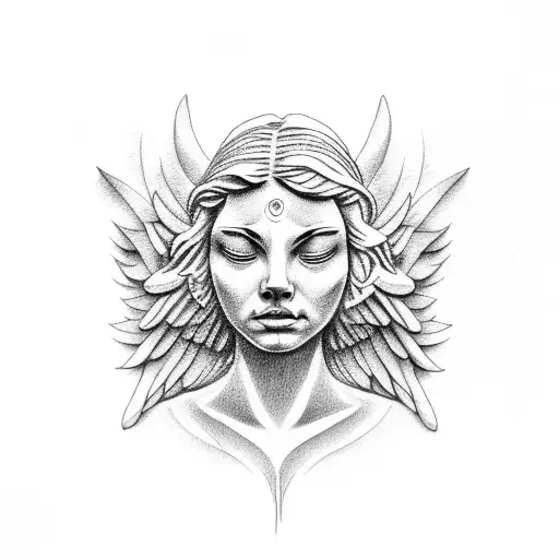 The Weeping Angel tattoo design idea