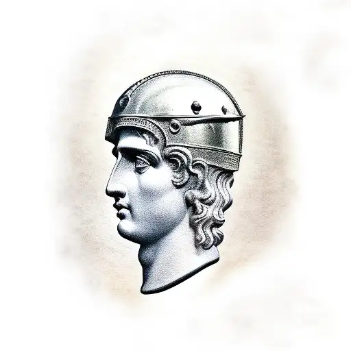 Alexander the Great and Julius Caesar  tattoo design idea