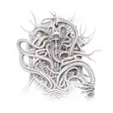 giger lovecraft tattoo design idea