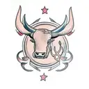 longhorn  tattoo design idea