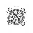 anchovies pizza tattoo design idea