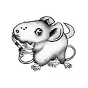 rat king tattoo design idea