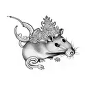 rat king tattoo design idea