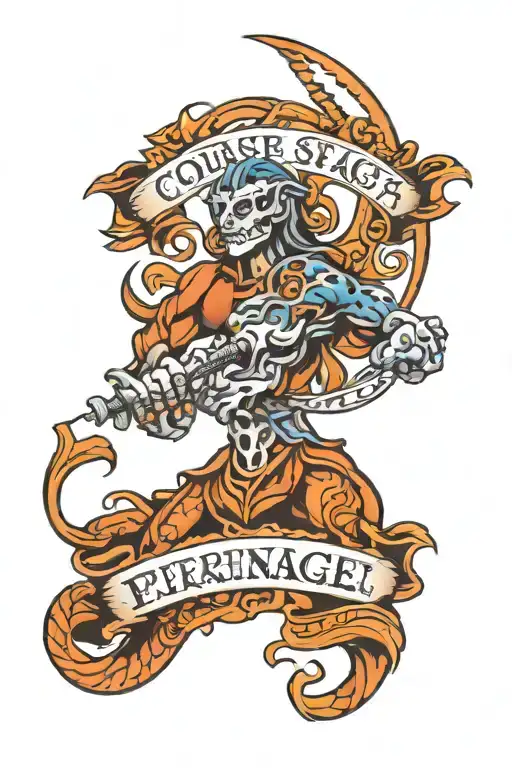 courage strength perseverance incorporated tattoo design idea