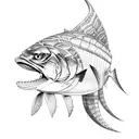 barracuda tattoo design idea