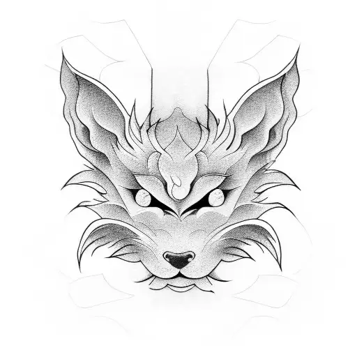 kurama tattoo design idea