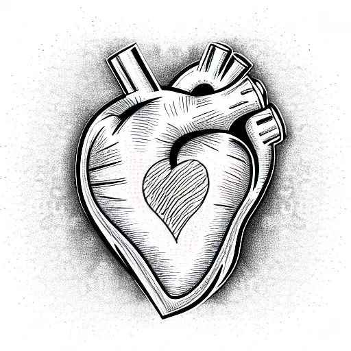 Crying Heart tattoo design idea