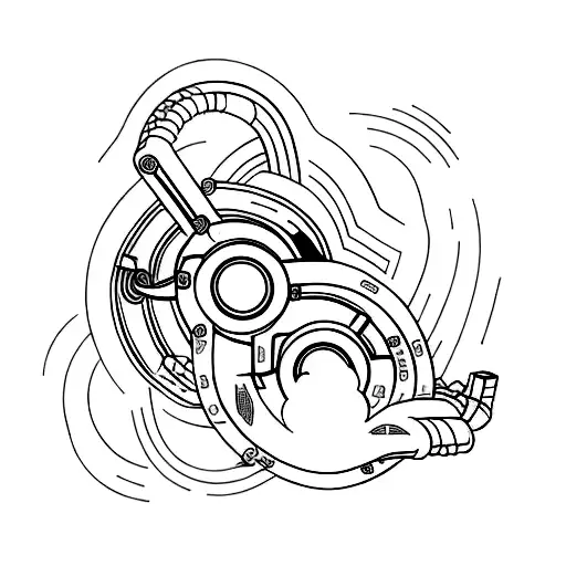turbocharger tattoo design idea