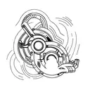 turbocharger tattoo design idea