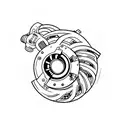 turbocharger tattoo design idea