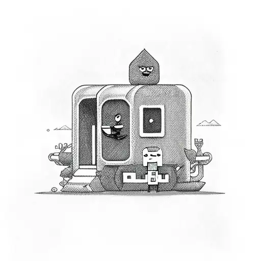 bmo adventure time tattoo design idea