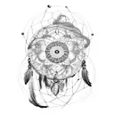 dream catcher tattoo design idea